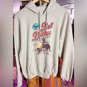 NWT LAINEY WILSON WELCOME TO BELL BOTTOM COUNTRY RODEO HOODIE, BEIGE, XL